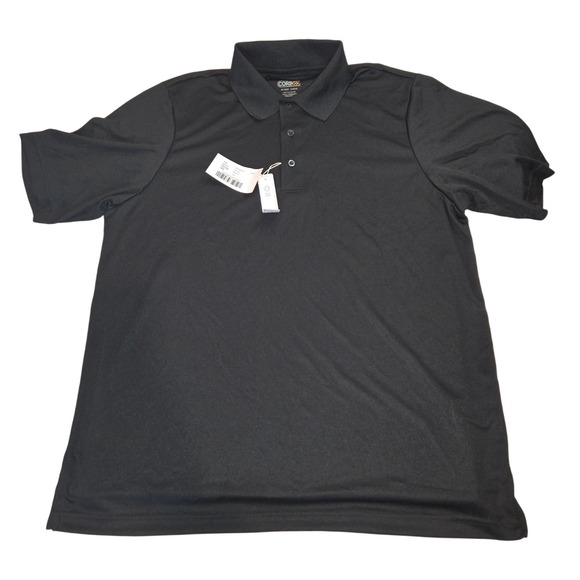 Core365 Other - CORE365 Men's Black Long Sleeve Performance Polo Shirt L/G‎